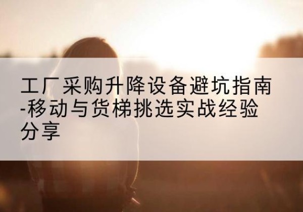 西吉移动式升降机怎么选-工厂采购升降设备避坑指南-移动与货梯挑选实战经验分享